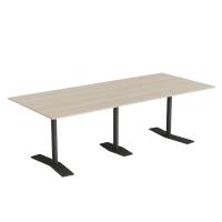 Bord Finn 108, 2300x900 mm, højde 720 mm, birkelaminat, alu stel