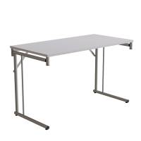 Klapbord Silhuett 1200x600mm,Grå laminat og alugråt stel