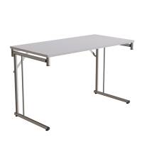Klapbord Silhuett 1200x600mm,Grå laminat og krom stel