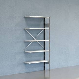 Lagerreol V06 Følgesektion 2100x300 mm Åben / 7035