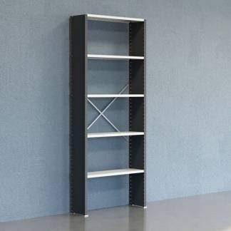 Lagerreol V06 Følgesektion 2500x300 mm Lukket / 7035