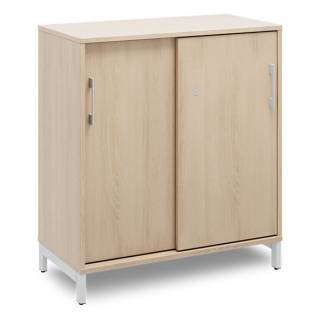 Kontorskab DNA, 800x890 mm, Eg/Alugrå 2A4