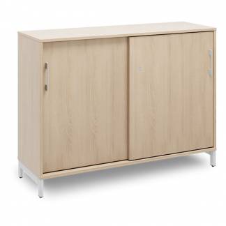 Kontorskab DNA, 1200x890 mm, Eg/Alugrå 2A4