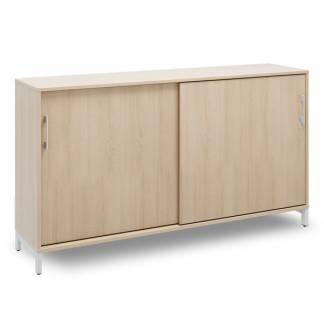 Kontorskab DNA, 1600x890 mm, Eg/Alugrå 2A4