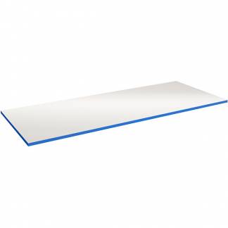 Bordplade 24 mm 800 x 800 mm Grå HPL Blå ABS kant