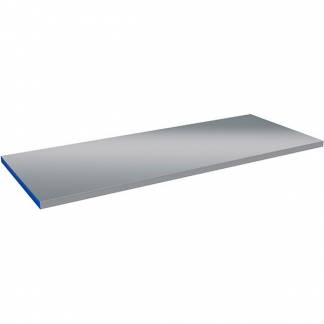Bordplade 40 mm 2000 x 600 mm Stål, Stål/Blå ABS kant