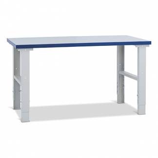 Filebænk med 40 mm grå laminatplade 1500x800 mm