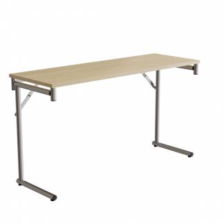 Klapbord Silhuett 1300x450mm,Birk laminat og krom stel