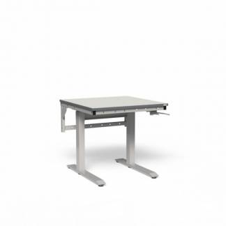 Arbejdsbord ErgoNomi 800x800mm inkl. 24 grå HPL-plader