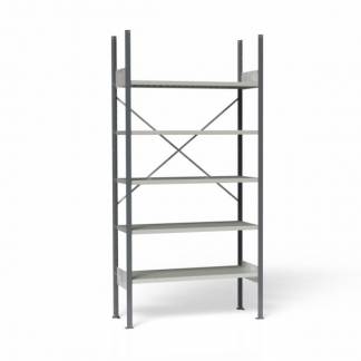 Lagerreol Åben V06 2100x1000x400 RAL 7035