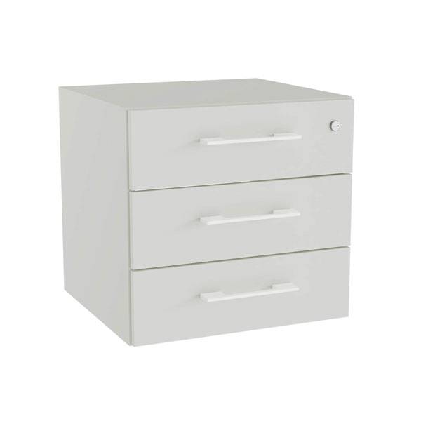 Skuffeindsats DNA, Lys gr&aring; med hvide h&aring;ndtag