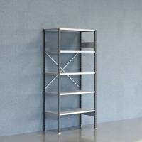 Lagerreol V06 Startsektion 2100x500 mm &Aring;ben / Galv