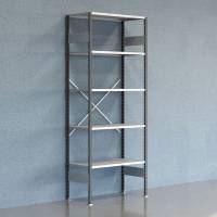 Lagerreol V06 Startsektion 2500x500 mm &Aring;ben / Galv