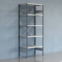 Lagerreol V06 Startsektion 2500x600 mm &Aring;ben / Galv