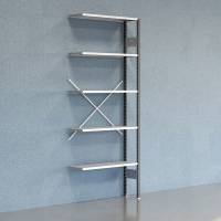 Lagerreol V06 F&oslash;lgesektion 2500x300 mm &Aring;ben / Galv