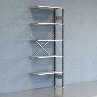 Lagerreol V06 F&oslash;lgesektion 2500x400 mm &Aring;ben / Galv