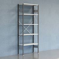 Lagerreol V06 Startsektion 2500x400 mm &Aring;ben / 7035