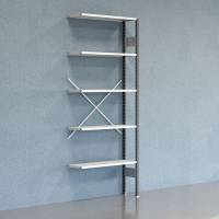 Lagerreol V06 F&oslash;lgesektion 2500x300 mm &Aring;ben / 7035