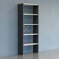 Lagerreol V06 Startsektion 2500x400 mm Lukket / 7035