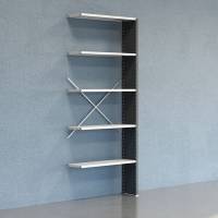 Lagerreol V06 F&oslash;lgesektion 2500x300 mm Lukket / 7035