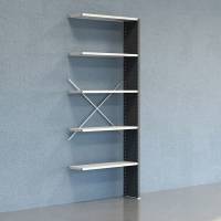 Lagerreol V06 F&oslash;lgesektion 2500x300 mm Lukket / 7035