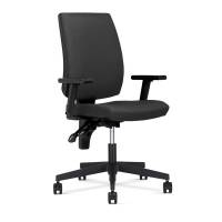 Kontorstol Taktik i m&oslash;rkegr&aring; med arml&aelig;n