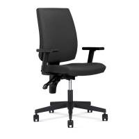 Kontorstol Taktik i m&oslash;rkegr&aring; med arml&aelig;n