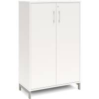 Kontorskab DNA, 800x1275 mm, Hvid/Alugr&aring; 3A4