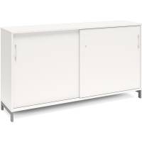 Kontorskab DNA, 1600x890 mm, Hvid/Alugr&aring; 2A4