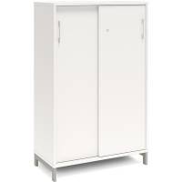 Kontorskab DNA, 800x1275 mm, Hvid/Alugrå 3A4