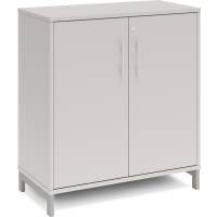 Kontorskab DNA, 800x890 mm, Lys gr&aring;/Alugr&aring; 2A4/2A4