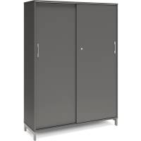 Kontorskab DNA, 1200x1660 mm, Antracit/Alugr&aring;, skyded&oslash;r 4A4