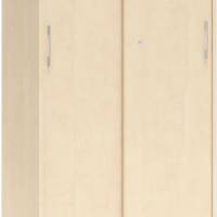 Kontorskab DNA, 800x1660 mm, Birk/Alugrå 4A4