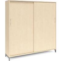 Kontorskab DNA, 1600x1660 mm, Birk/Alugrå 4A4