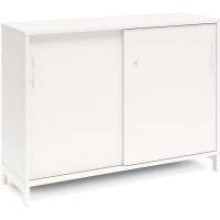 Kontorskab DNA, 1200x890 mm, Hvid/Hvid, skydedør 2A4