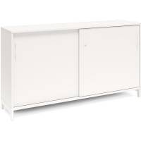 Kontorskab DNA, 1600x890 mm, Hvid/Hvid, skyded&oslash;r 2A4