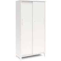 Kontorskab DNA, 800x1660 mm, Hvid/Hvid, skydedør 4A4