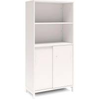 Kontorskab DNA, 800x1660 mm, Hvid/Hvid, skyded&oslash;r 4A4