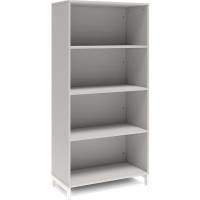 Bogreol DNA, 800x1660 mm, Lys gr&aring;/Hvid 4A4