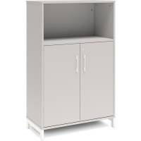 Kontorskab DNA, 800x1275 mm, Lys gr&aring;/Hvid 3A4/2A4