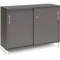 Kontorskab DNA, 1200x890 mm, Antracit/Hvid, skyded&oslash;r 2A4