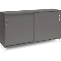 Kontorskab DNA, 1600x890 mm, Antracit/Hvid, skydedør 2A4