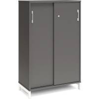 Kontorskab DNA, 800x1275 mm, Antracit/Hvid, skydedør 3A4