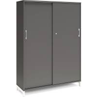 Kontorskab DNA, 1200x1660 mm, Antracit/Hvid, skydedør 4A4