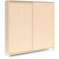 Kontorskab DNA, 1600x1660 mm, Birk/Hvid 4A4