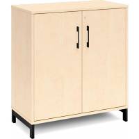 Kontorskab DNA, 800x890 mm, Birk/Sort 2A4/2A4