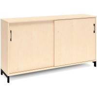 Kontorskab DNA, 1600x890 mm, Birk/Sort 2A4