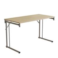 Klapbord Silhuett 1200x600mm,Birk laminat og alugråt stel