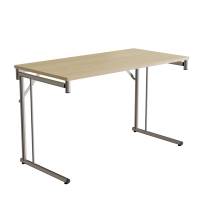 Klapbord Silhuett 1200x600mm,Birk laminat og krom stel