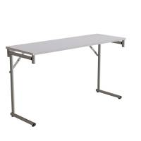 Klapbord Silhuett 1300x450mm,Gr&aring; laminat og alugr&aring;t stel